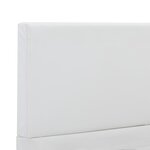 vidaXL Cadre de lit Blanc Similicuir 120 x 200 cm