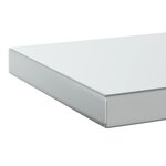 vidaXL Étagères murales 2 Pièces 75x23 5x3 cm argenté acier inoxydable