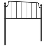 vidaXL Tête de lit métal noir 100 cm
