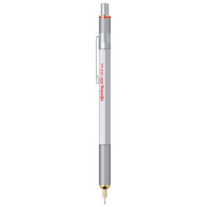 rOtring 800 Porte-mine Argent chromé mécanique rétractable 0.5 mm