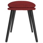 vidaXL Repose-pied Rouge 45x29 5x35 cm Tissu