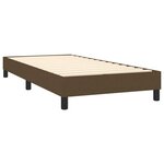vidaXL Sommier à lattes de lit et matelas et LED Marron foncé 80x200cm
