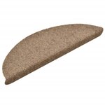 vidaXL Tapis autoadhésifs de marches 5 Pièces Crème 56x17x3 cm Aiguilleté