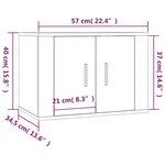 vidaXL Ensemble de meubles TV 3 Pièces Blanc Bois d'ingénierie