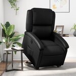 vidaXL Fauteuil inclinable électrique noir similicuir