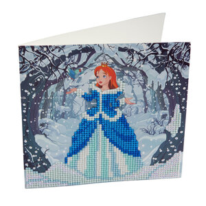 Carte à diamanter Strass Crystal Art Princesse 18 cm
