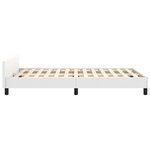 vidaXL Cadre de lit avec tête de lit Blanc 120x200 cm Similicuir