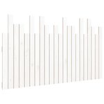 vidaXL Tête de lit murale Blanc 140x3x80 cm Bois massif de pin