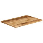 vidaXL Dessus de table bord vivant 90x60x2 5 cm bois de manguier brut