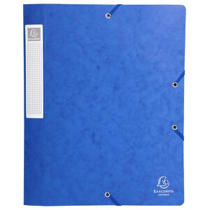 Chemise 3 rabats Exacompta Cartobox dos de 2.5, 4, 5 et 6cm en carte lustrée coloris au choix.