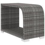 vidaXL Salon de jardin 11 Pièces avec coussins résine tressée gris