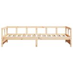 vidaXL Lit de jour naturel 90x190 cm bois de pin massif
