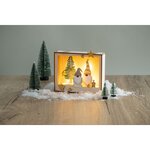 Cadre de Noël Ambiance Lutin - bois 15 5 cm
