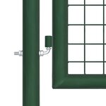 vidaXL Portal de jardin maille vert 350x175 cm acier galvanisé