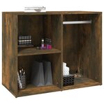 vidaXL Armoire de dressing Chêne fumé 80x40x65 cm Bois d'ingénierie