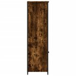 vidaXL Buffet haut chêne fumé 62x36x121 5 cm bois d'ingénierie