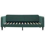 vidaXL Lit de jour avec matelas vert foncé 100x200 cm velours