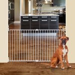 Barrière de sécurité large BROADWAY Gro Gate - A visser - 76/134 5 x 76 cm - Blanche