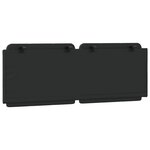 vidaXL Coussin de tête de lit noir 140 cm similicuir
