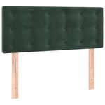 vidaXL Sommier à lattes de lit avec matelas Vert foncé 90x200 cm