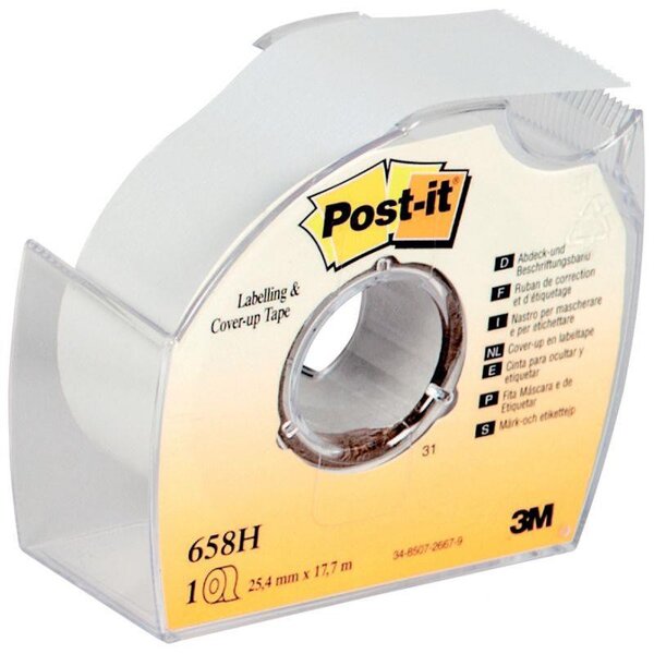 Correcteur bande de masquage sur dévidoir post-it 25 mm