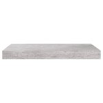vidaXL Étagères murales flottantes 4 Pièces gris béton 50x23x3 8 cm MDF