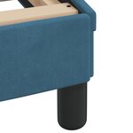 vidaXL Cadre de lit sans matelas bleu 200x200 cm velours