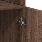 vidaXL Armoire de rangement chêne brun 70x42 5x225cm bois d'ingénierie