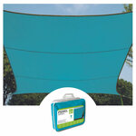 Perel Voile d'ombrage  hydrofuge  4 x 3 m  160 g/m²  polyester  rectangulaire  bleu ciel
