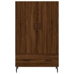 vidaXL Buffet haut chêne marron 69 5x31x115 cm bois d'ingénierie