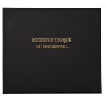 Registre 27x32cm - Registre unique du personnel (salariés et stagiaires) - 100 pages EXACOMPTA