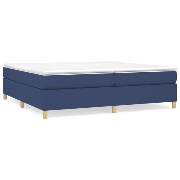 vidaXL Cadre de lit Bleu 200x200 cm Tissu