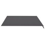 vidaXL Tissu de remplacement pour auvent Anthracite 4x3 5 m