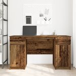 Bureau en bois ancien 140x49x76 cm en bois d'ingénierie