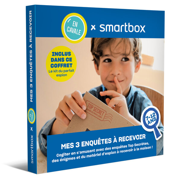 SMARTBOX - Coffret Cadeau 3 enquêtes pour un enfant de 7 à 12 ans à recevoir à la maison -  Multi-thèmes