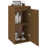vidaXL Armoire murale Marron miel 30x30x60 cm Bois de pin massif