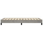 vidaXL Cadre de lit Gris clair 90x200 cm Velours
