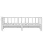 vidaXL Lit coulissant Blanc 2x(90x200) cm Bois de pin massif