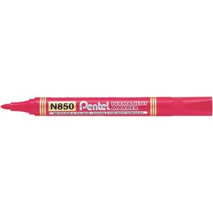 Marqueur permanent Pentel PERMANENT MARKER Pointe conique  Rouge x 12 PENTEL