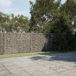 vidaXL Panier gabion avec couvercle 700x50x150 cm fer galvanisé