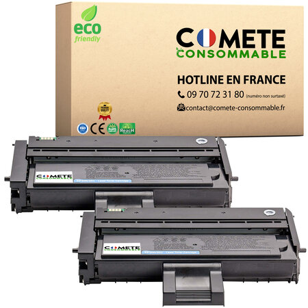 Sp200 - 2 toners compatibles ricoh sp200 noir - 407254 407255 sp200 sp201 sp204 sp213