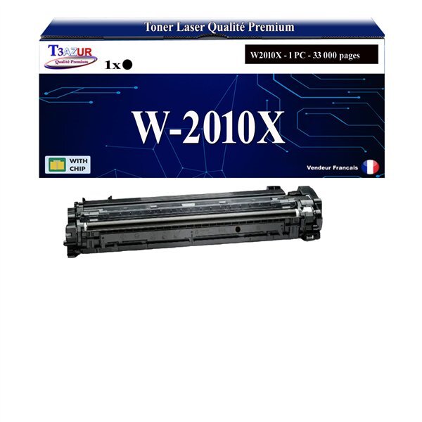 T3AZUR - Toner compatible avec HP Color LaserJet Enterprise MFP M776dn remplace HP W2010X / W2010A (HP 659X/659A)- Noir