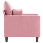 vidaXL Fauteuil Rose 60 cm Velours