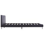 vidaXL Cadre de lit Noir Similicuir 120x200 cm
