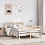 vidaXL Cadre de lit sans matelas 120x200 cm bois de pin massif