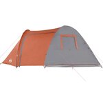 vidaXL Tente familiale à dôme 6 personnes orange imperméable