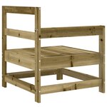 vidaXL Canapé d'angle de jardin bois de pin imprégné