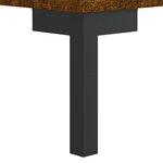 vidaXL Table de chevet chêne fumé 40x40x66 cm bois d'ingénierie