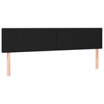vidaXL Sommier à lattes de lit avec matelas noir 120x190 cm tissu