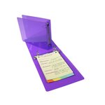Classeur Pour Fiches Bristol 100x150 2 Anneaux 25mm Polypropylène Crystal Colours - Couleurs Assorties - X 10 - Exacompta